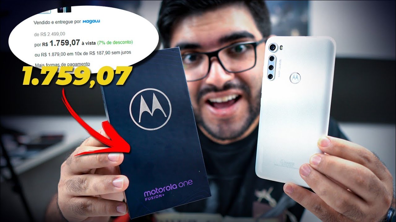 COM ELE! Motorola One Fusion+! Por esse preço vai ser difícil alguém bater ele!  é bom mesmo?