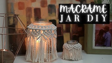 MACRAME JAR TUTORIAL (Candle Holder)
