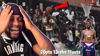 KingCeddy Reacts To Kyrie Irving Drew League Debut! DROPS TRIPLE DOUBLE!… *must watch*