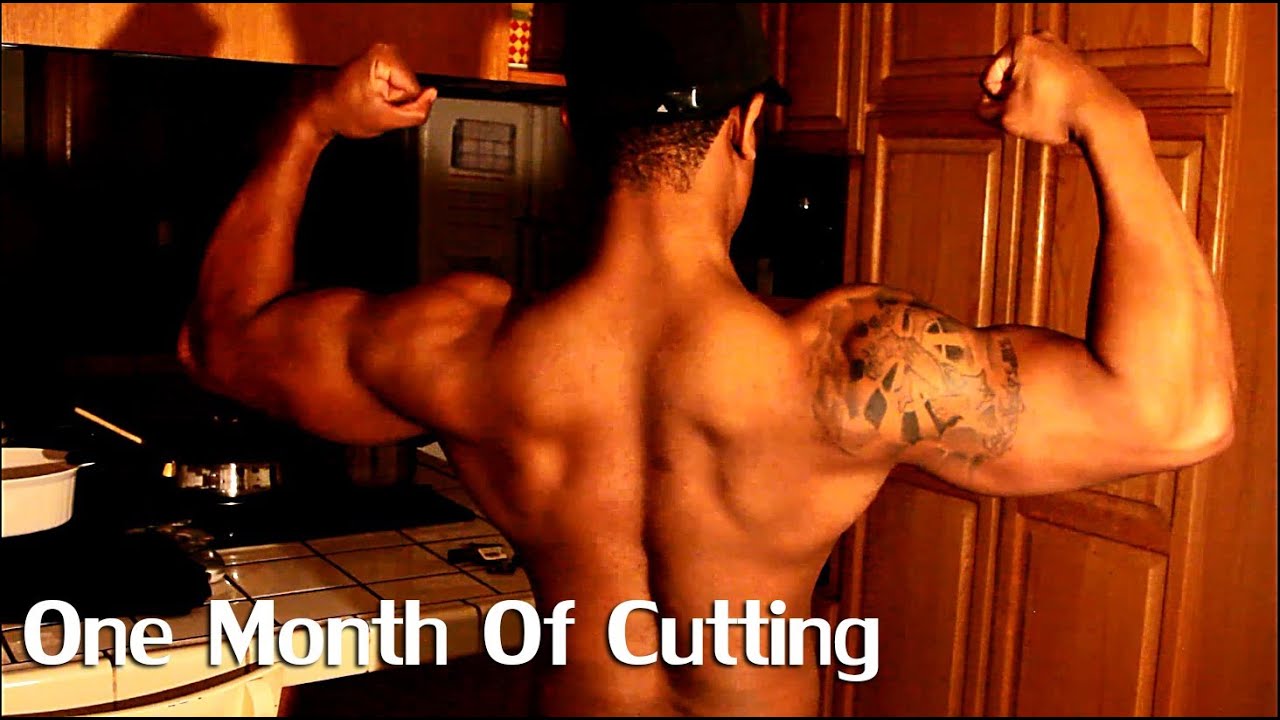 One Month Of cutting / dieting results - YouTube