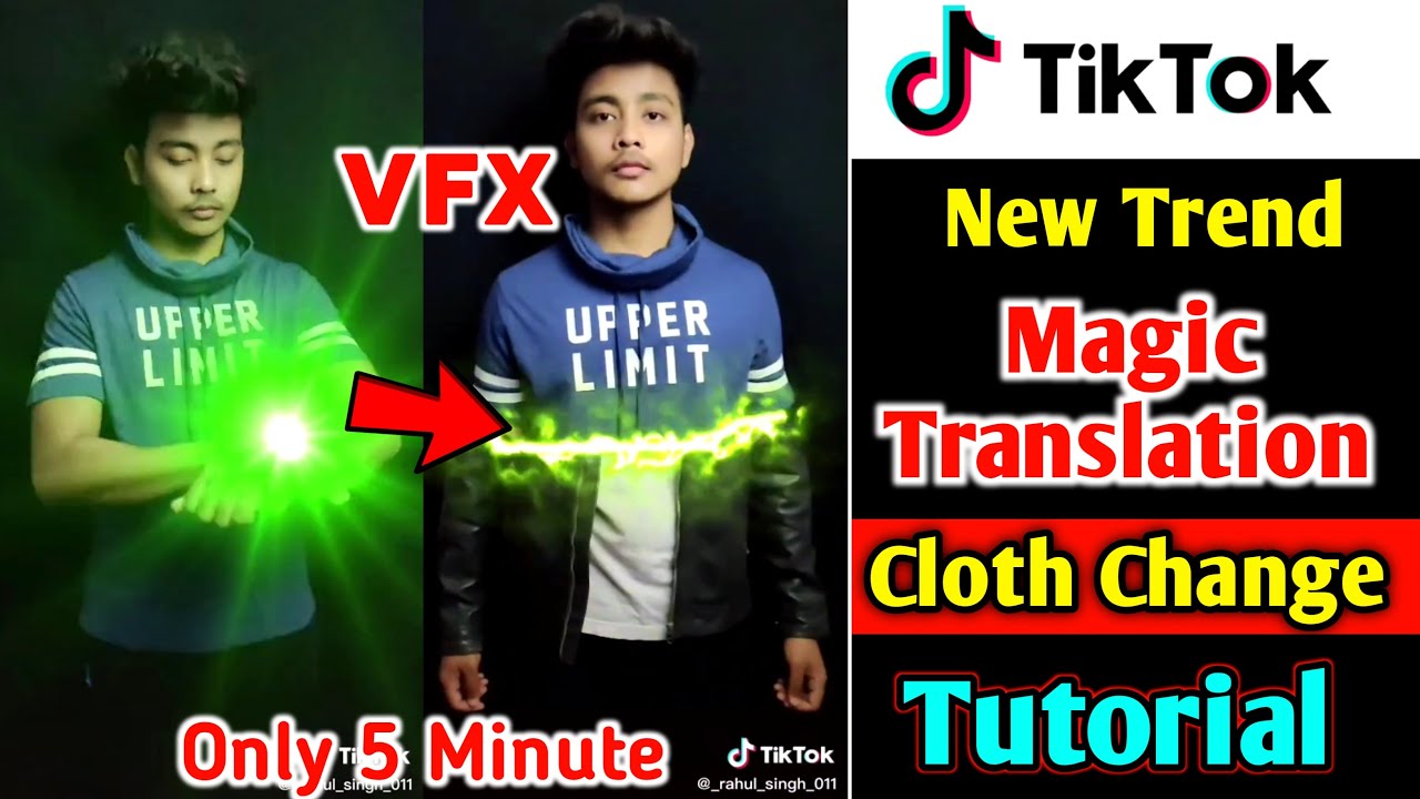 Tik Tok New Trend Magic Transition Cloth Change Tutorial | TikTok Magic