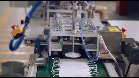 Automatic surgical mask earloop welding machine with auto feeder mask device