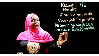 Gredi 6 Kiswahili Mwalimu Rehema - Marudio (Aina za vivumishi -Sifa)