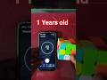 1 Years old solve Rubik's cube using CFOP method #shorts