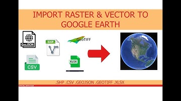 How to Import csv, shapefile and tif (Raster, Vector) files into Google Earth Pro
