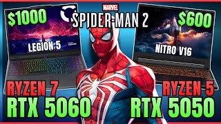 Acer Nitro V16 (RTX 5050) vs. Lenovo Legion 5 (RTX 5060) | Spider-Man 2 Benchmarks!