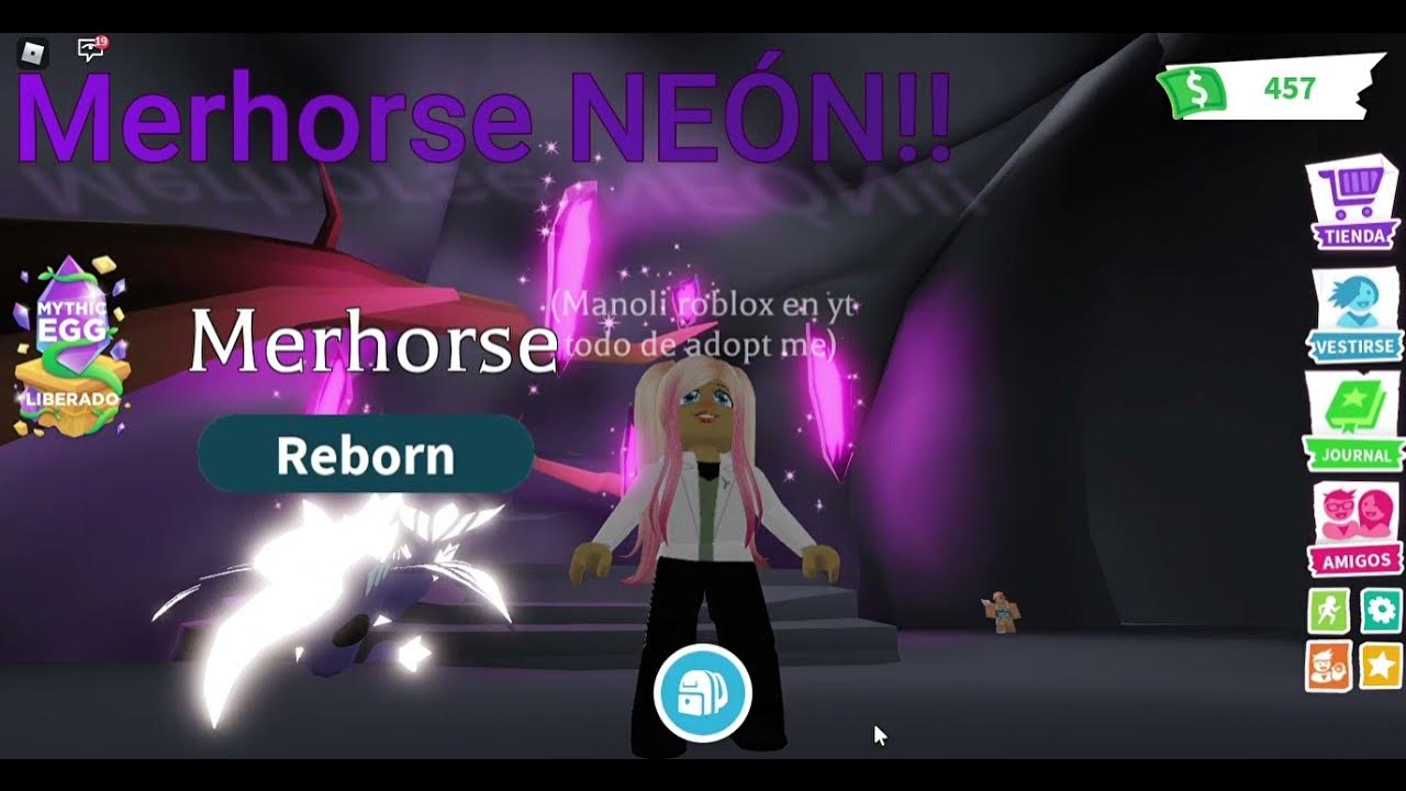 MERHORSE NEON en adopt me roblox ;) YouTube