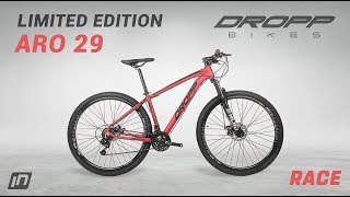 Bicicleta Aro 29 DROPP LIMITED 21 Marchas Câmbios Shimano Freio à Disco Mecânico com Suspensão Diant