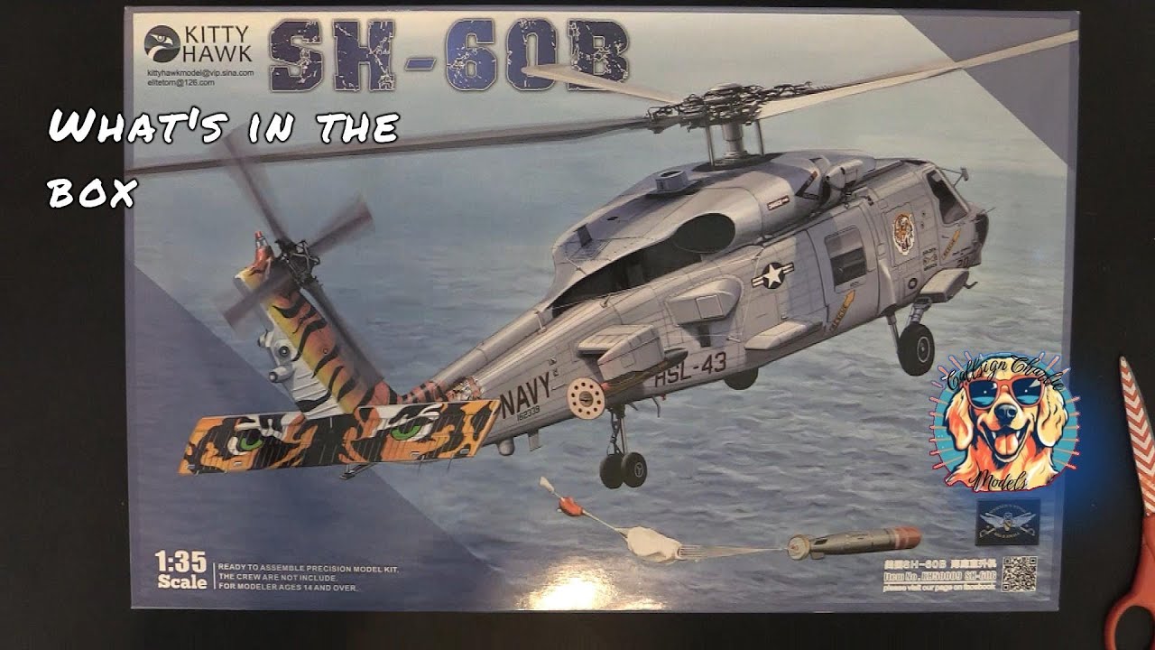 Kitty Hawk 1/35 SH-60B Seahawk in box review - YouTube