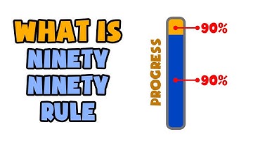What is Ninety-Ninety Rule | Explained in 2 min