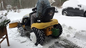 Cub Cadet 3240 Plowing 12/17/20