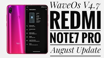 WaveOS v4.7 For Xiaomi Redmi Note 7 Pro August Update | Violet