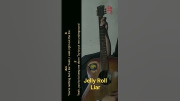 Thumbnail of Jelly Roll - Liar Guitar Chords cover #shorts