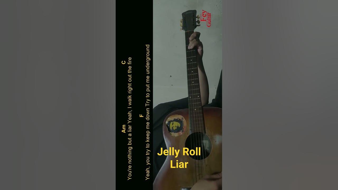 Jelly Roll - Liar Guitar Chords cover #shorts