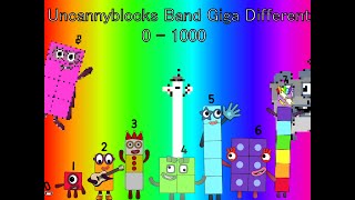 (My Most Popular Views) Uncannyblocks Band Giga Different: The Movie (Not Made For Youtube Kids)