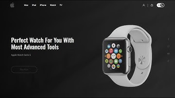 How to Create a Modern Apple Watch Landing Page Using HTML and CSS