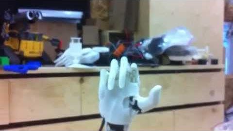 Hand with Flex sensors
