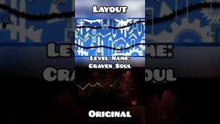 "Craven Soul" Original vs Layout | Geometry Dash Comparison #shorts