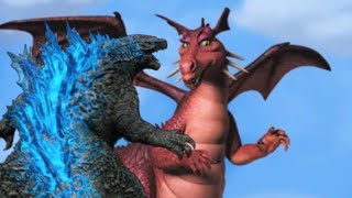 Godzilla vs Dragon (Shrek)