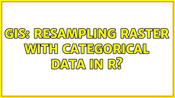 GIS: Resampling raster with categorical data in R? (2 Solutions!!)