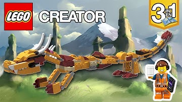 ⚡️LEGO Creator Golden Dragon SET 31112 Alternate 🔥 Speed Build 3D