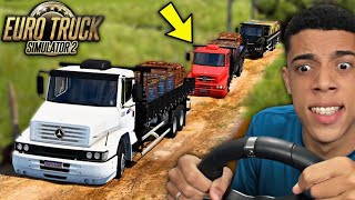 O RD VAI DIRIGIR NA ESTRADA DE TERRA COM ATOLEIROS - EURO TRUCK SIMULATOR 2 + G920 screenshot 4