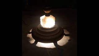 A Classic Alabaster Night LIght Floor Lamp in the Secret Underground Laboratory Recovery \& Salvage