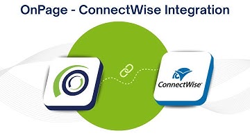 OnPage-ConnectWise Manage Integration (Updated)