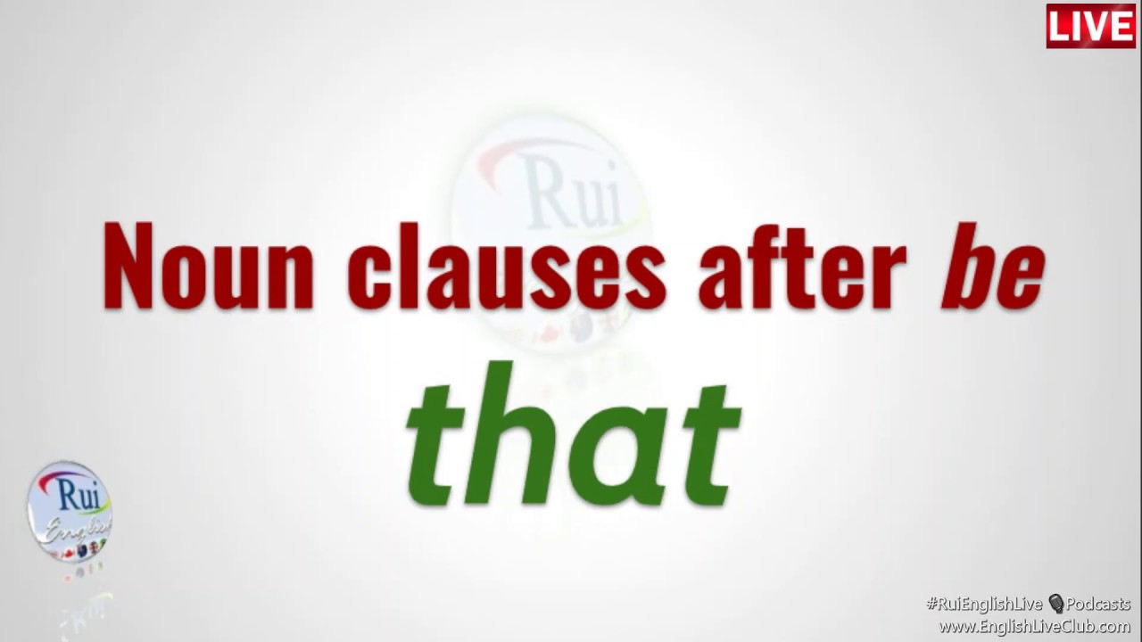 Aula de inglês Noun clauses after YouTube