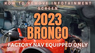 2023 Bronco Screen Removal for Audio Upgrade Swapping Out Bronco S Terrible Speakers Ford Bronco Speaker Upgrade
