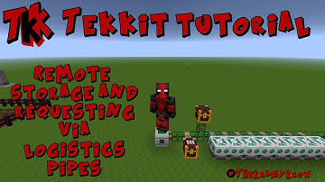 Tekkit 1.2.9g Tutorial - Remote Storage and Requesting via Logistics Pipes - Minecraft 1.6.4