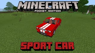Minecraft PE | Sports Car On MCPE! (MCPE Addons Showcase) screenshot 2