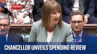 Chancellor Rachel Reeves unveils spending review in the Commons | Watch in full
