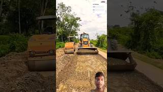 JCB 3dx Loader Folding & mini roller work 💪💯💥 #jcb #jcb3dx #tractor #shorts
