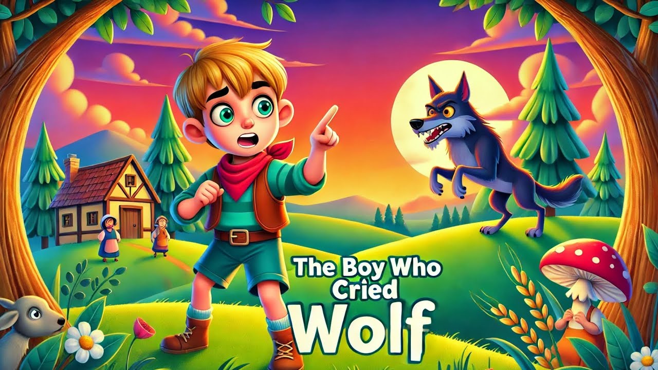 The Boy Who Cried Wolf - BEDTIME SHORT STORY | Animated Moral Story for ...