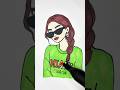Relaxing Art Therapy: Aesthetic Girl in Green 💚✨ #asmr #drawing #coloring #arttherapy #cozyart