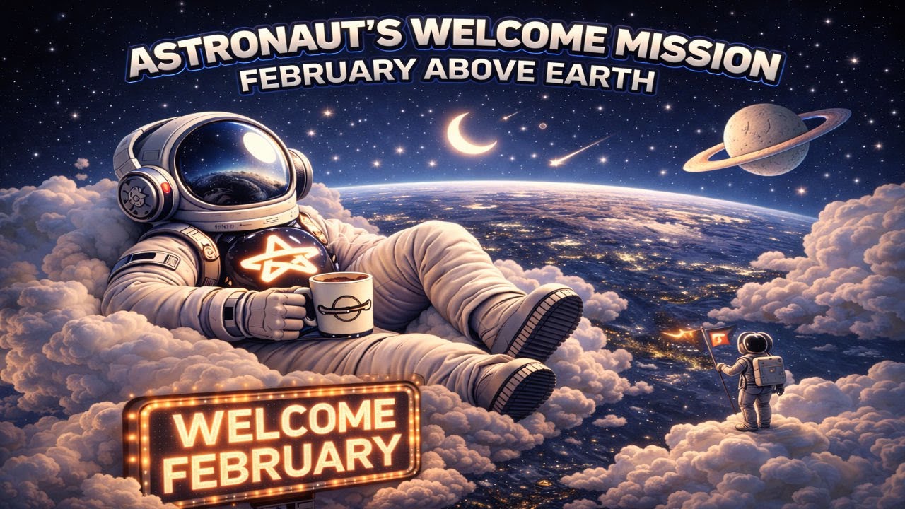 Apastranomical 🫡 | Astronaut's Welcome Mission - February In Orbit | A Lo-Fi Film | 4K