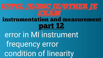 electronic measurement part 12 /  moving iron instrument / frequency error / condition of linearity