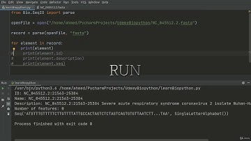 Learn Biopython: Preliminary Step Toward Bioinformatics - learn Biology