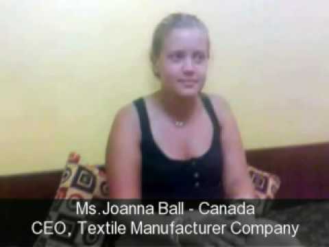 SEO INTERNET MARKETING EXPERT COMPANY India Testimonial By Ms.Joanna Ball Canada.