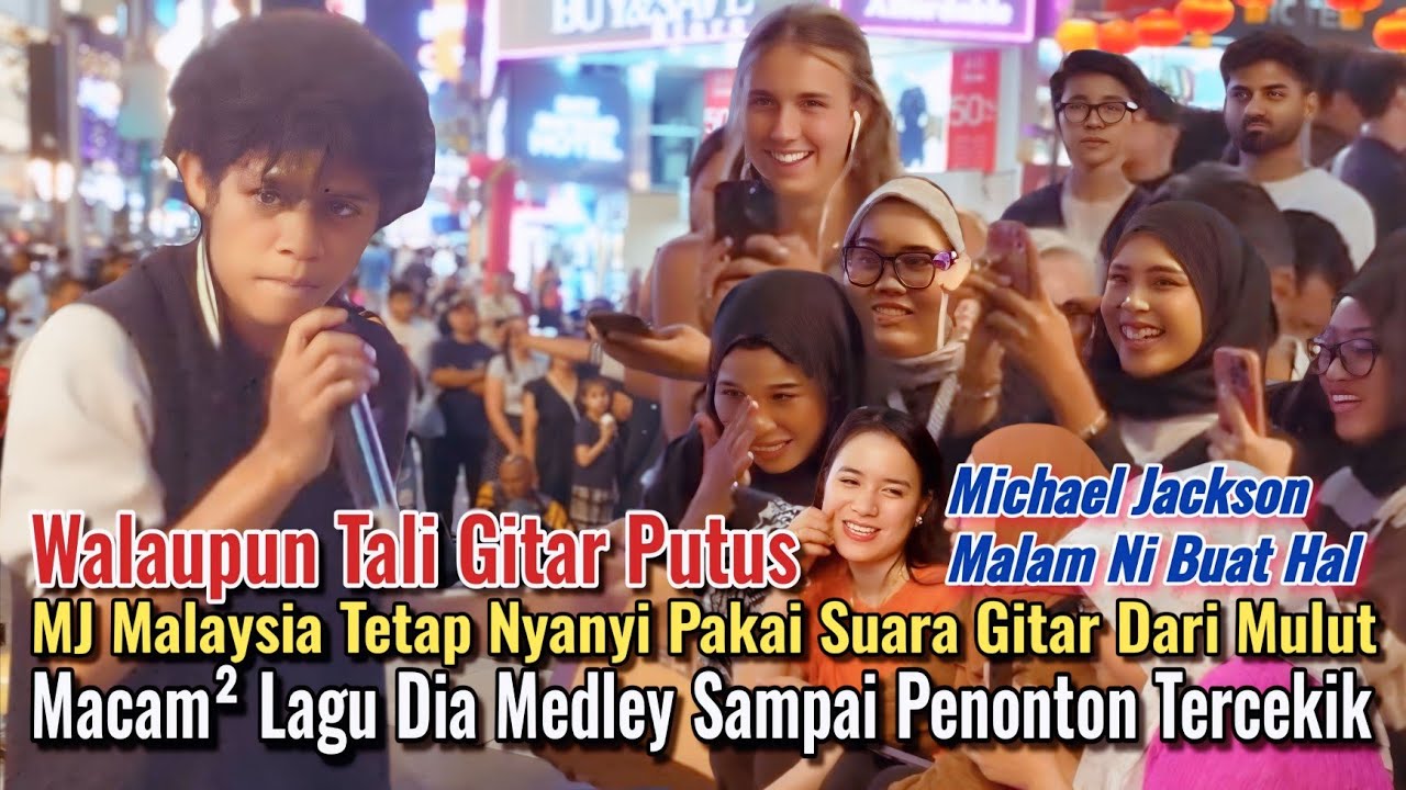 MJ Malaysia Buat Hal! Habis Semua Penonton Di Bukit Bintang Kikik Kikik, Macam-Macam Aksi Di Buatnya