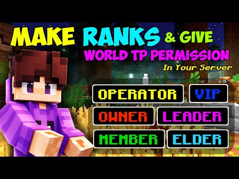 HOW TO MAKE RANKS AND GIVE TP PERMISSION TO PLAYERS IN YOUR SERVER | LUCKPERMS FULL TUTORIAL