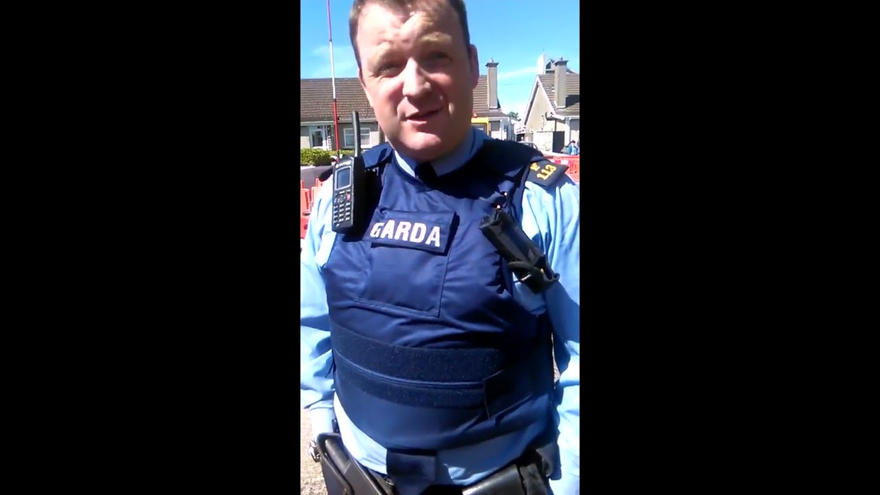 Irish Garda abusing his public YouTube
