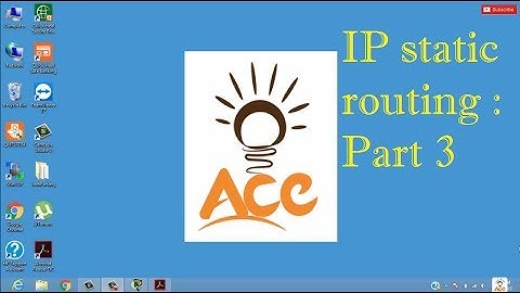 IP Static Routing | Part 3 | Computer Networks | Bsc I.T. | MCA