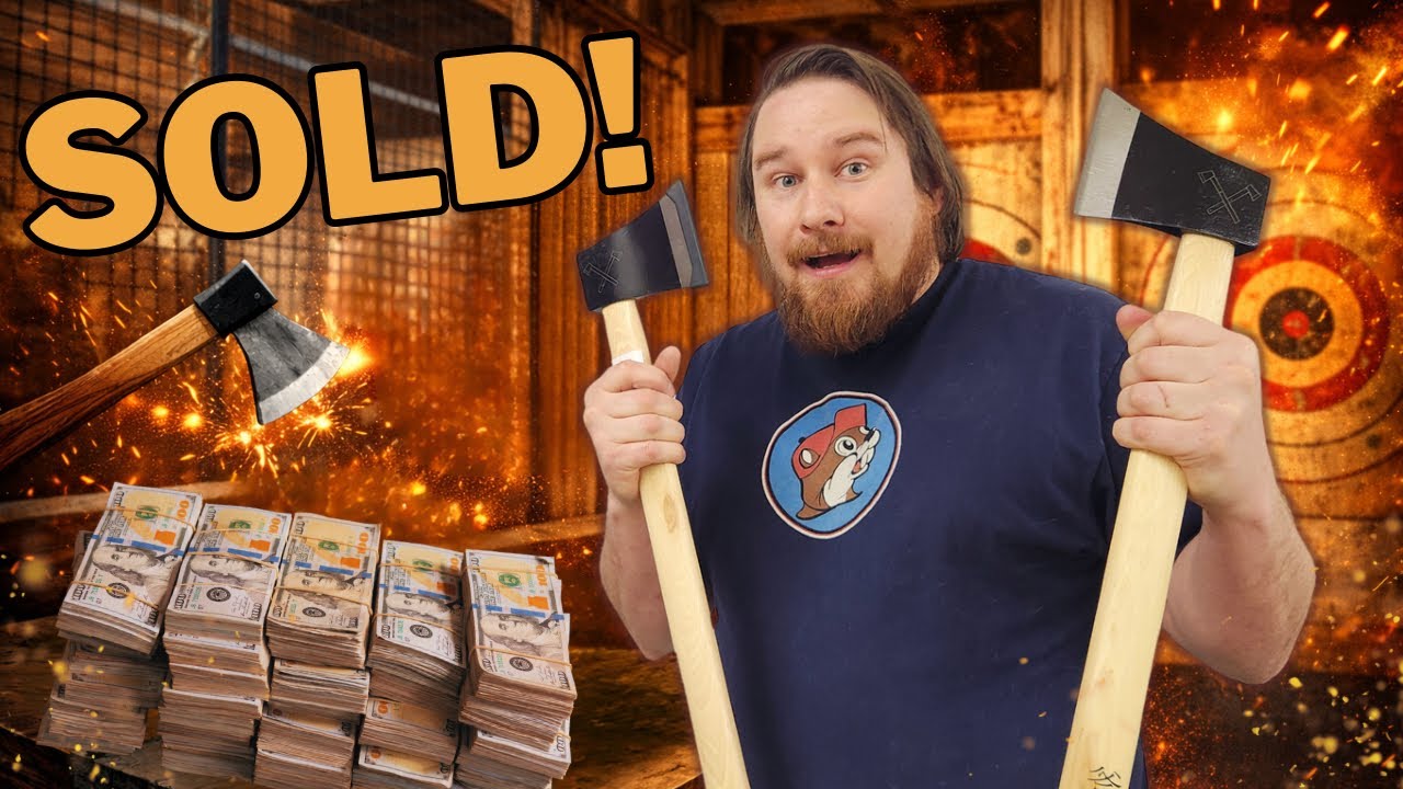 I Bought A Closed Axe Throwing Business! (HUGE Haul!)