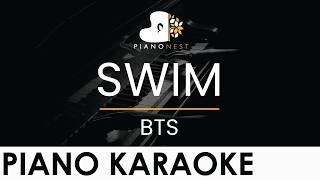 BTS (방탄소년단) - SWIM - Piano Karaoke Instrumental Cover with Lyrics