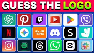 Guess The Logo In 3 Seconds  50 Popular Logos  Logo Quiz 2026