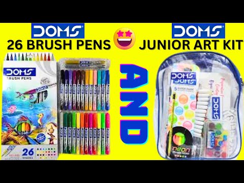 DOMS Brush Pens Set (Set of 26) Best Birthday Gift for Kids  - 26 Brush Pens Set