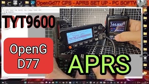 TYT 9600 - OpenGd77 , APRS ANALOGUE