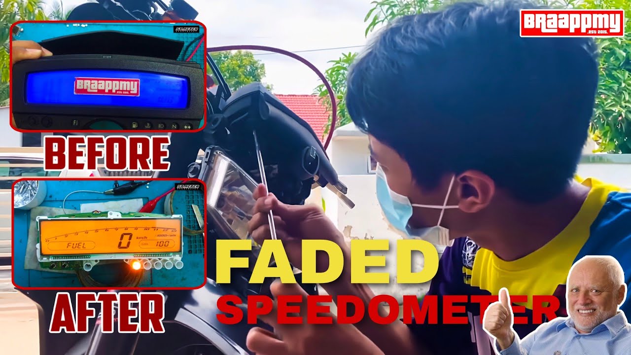 Pergi Repair Faded/Sunburn Speedometer KLX 250S DTRACKER 250X YouTube